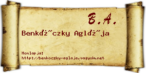 Benkóczky Aglája névjegykártya